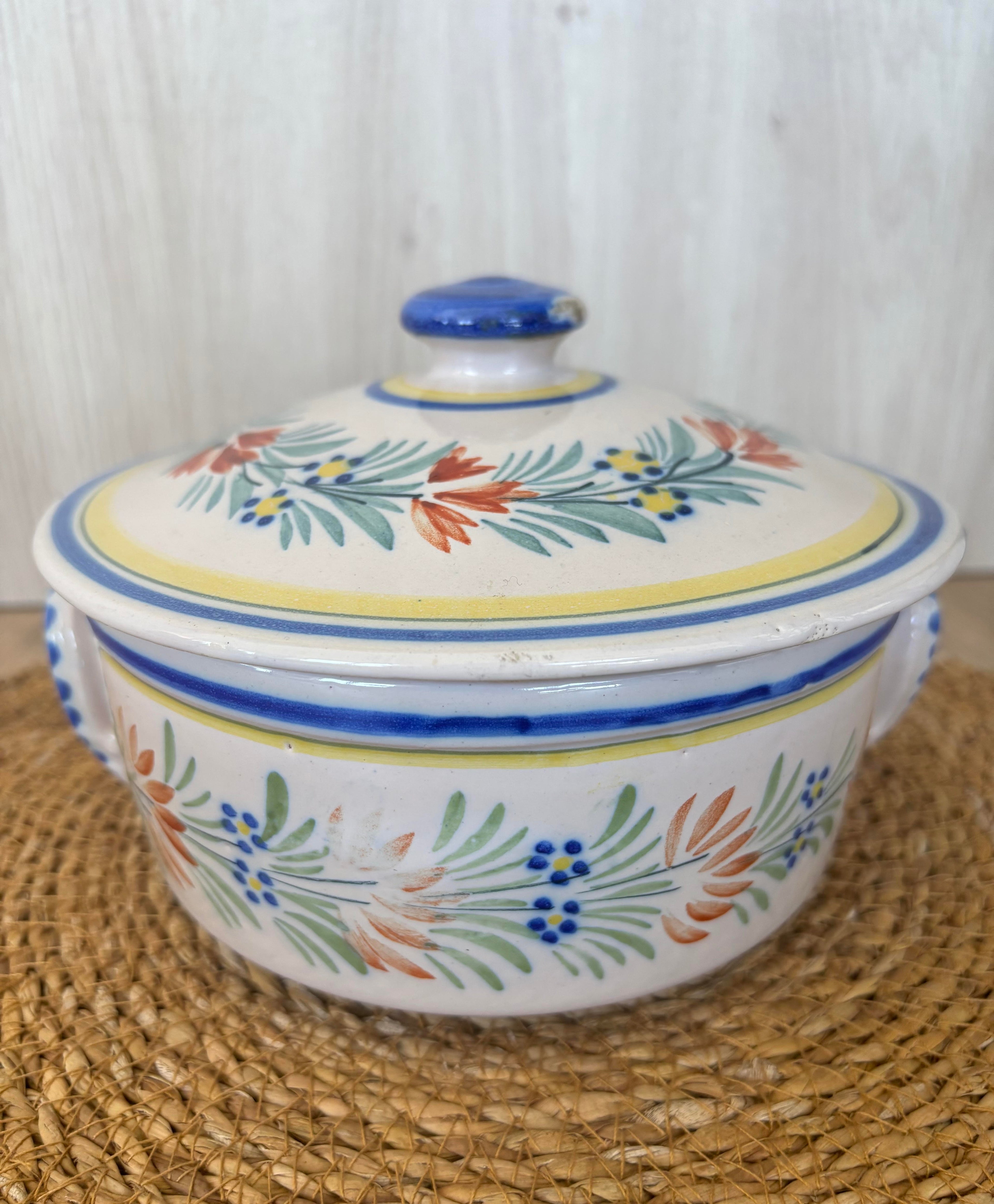 Quimper Dish with Lid