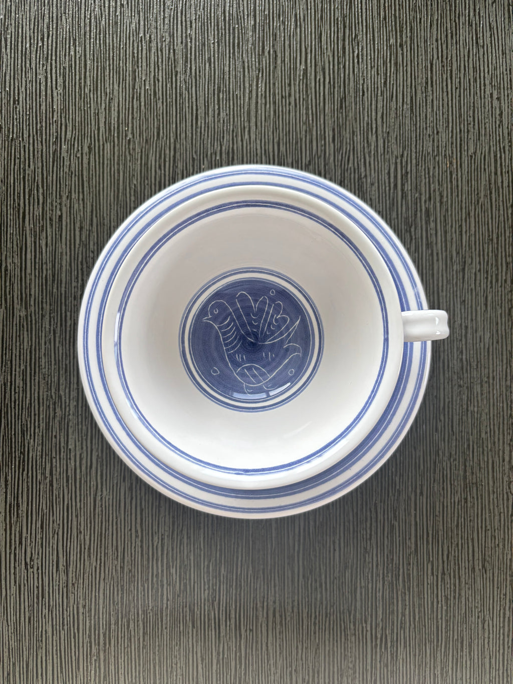 Montgolfier Tea Cup and Saucer