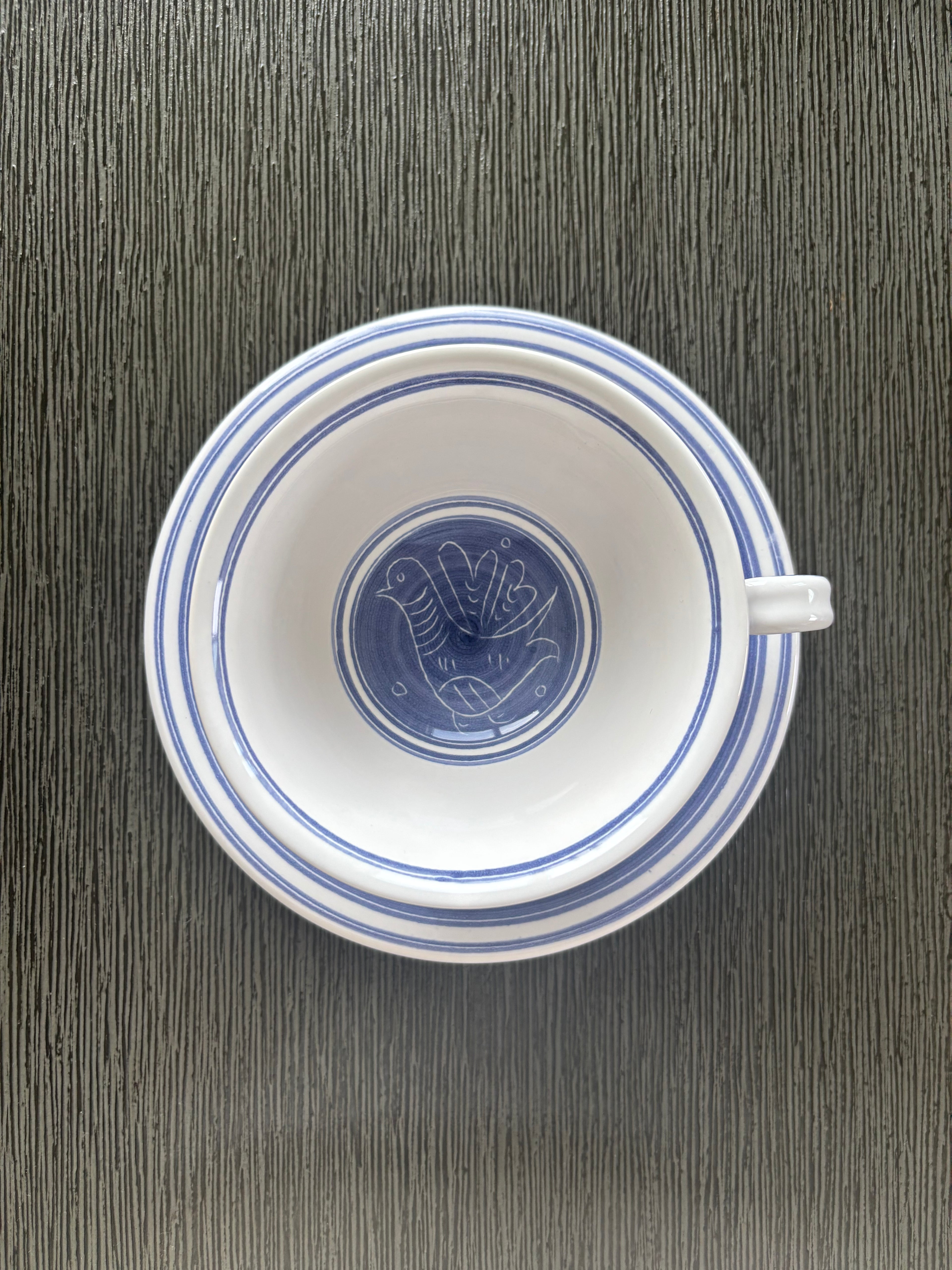 Montgolfier Tea Cup and Saucer