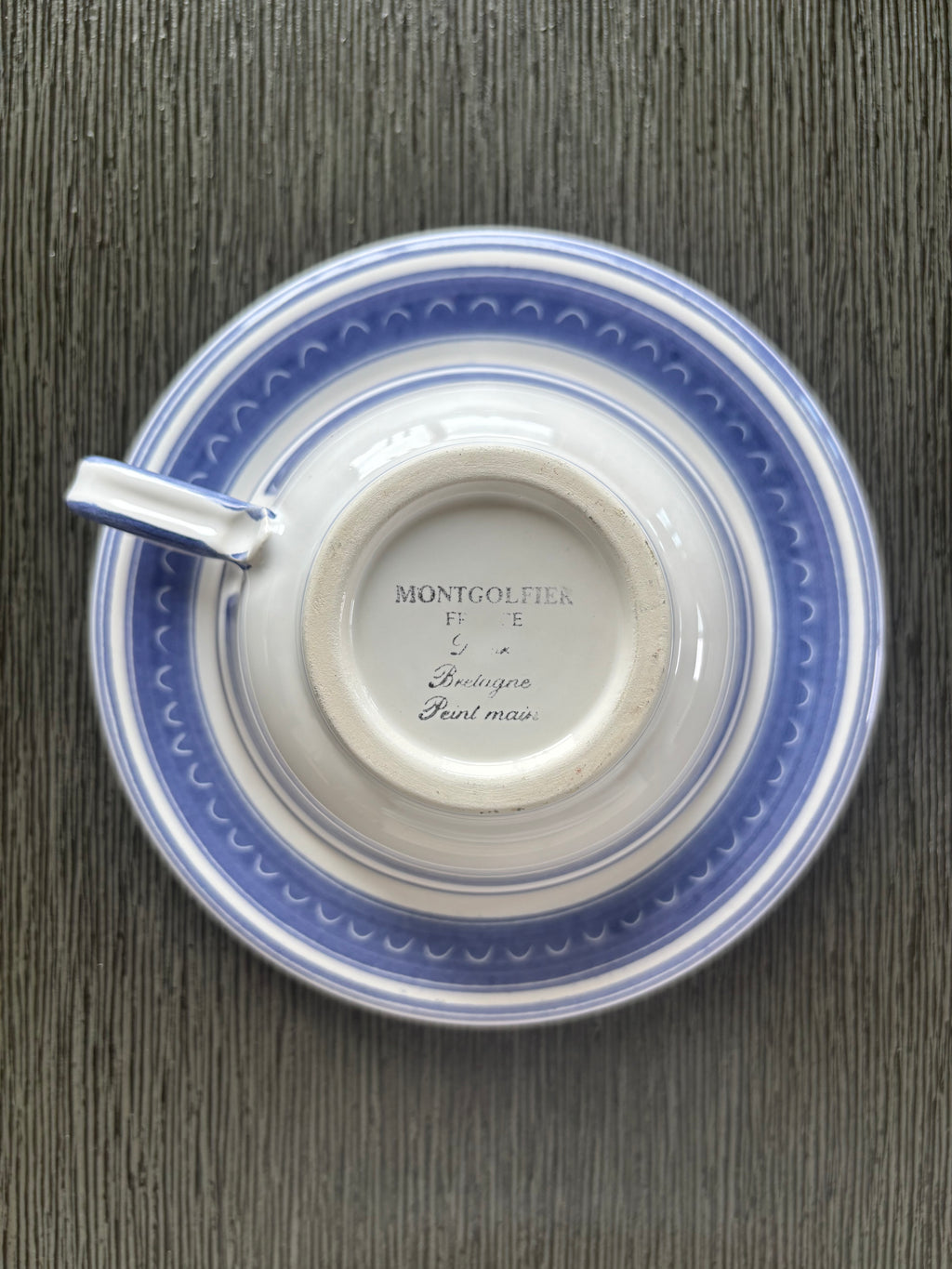 Montgolfier Tea Cup and Saucer