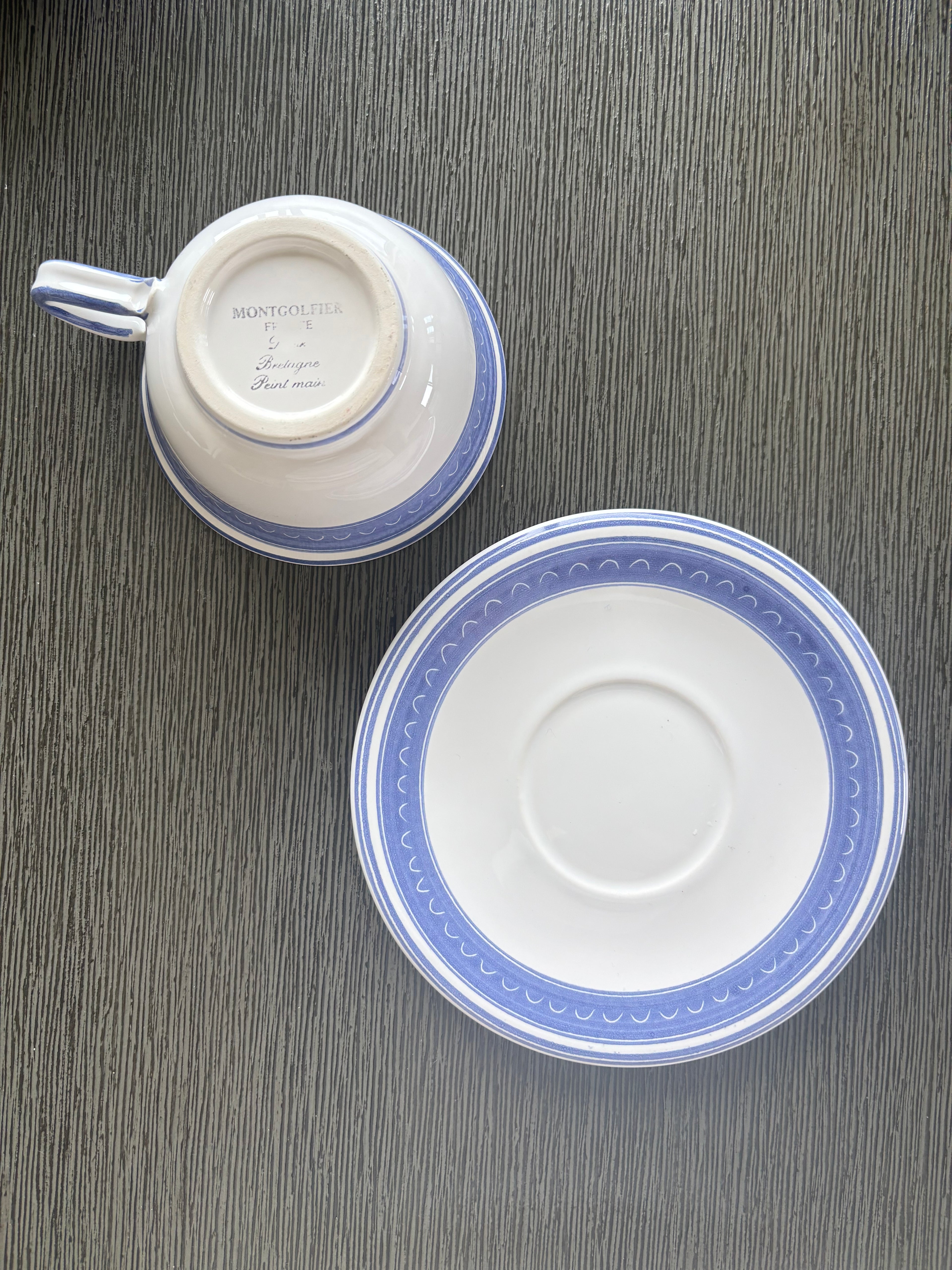 Montgolfier Tea Cup and Saucer