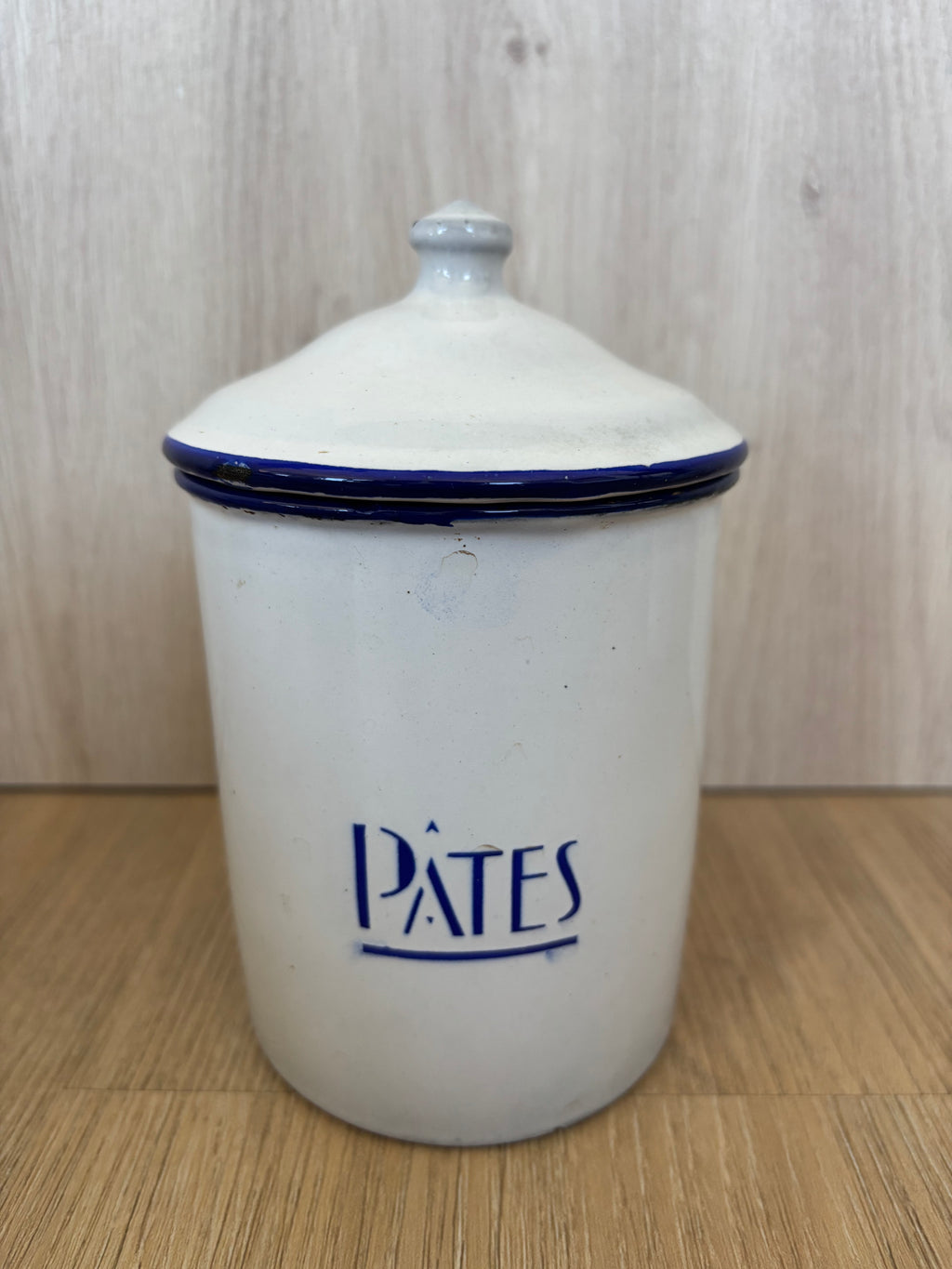 Antique Enamelware Canisters